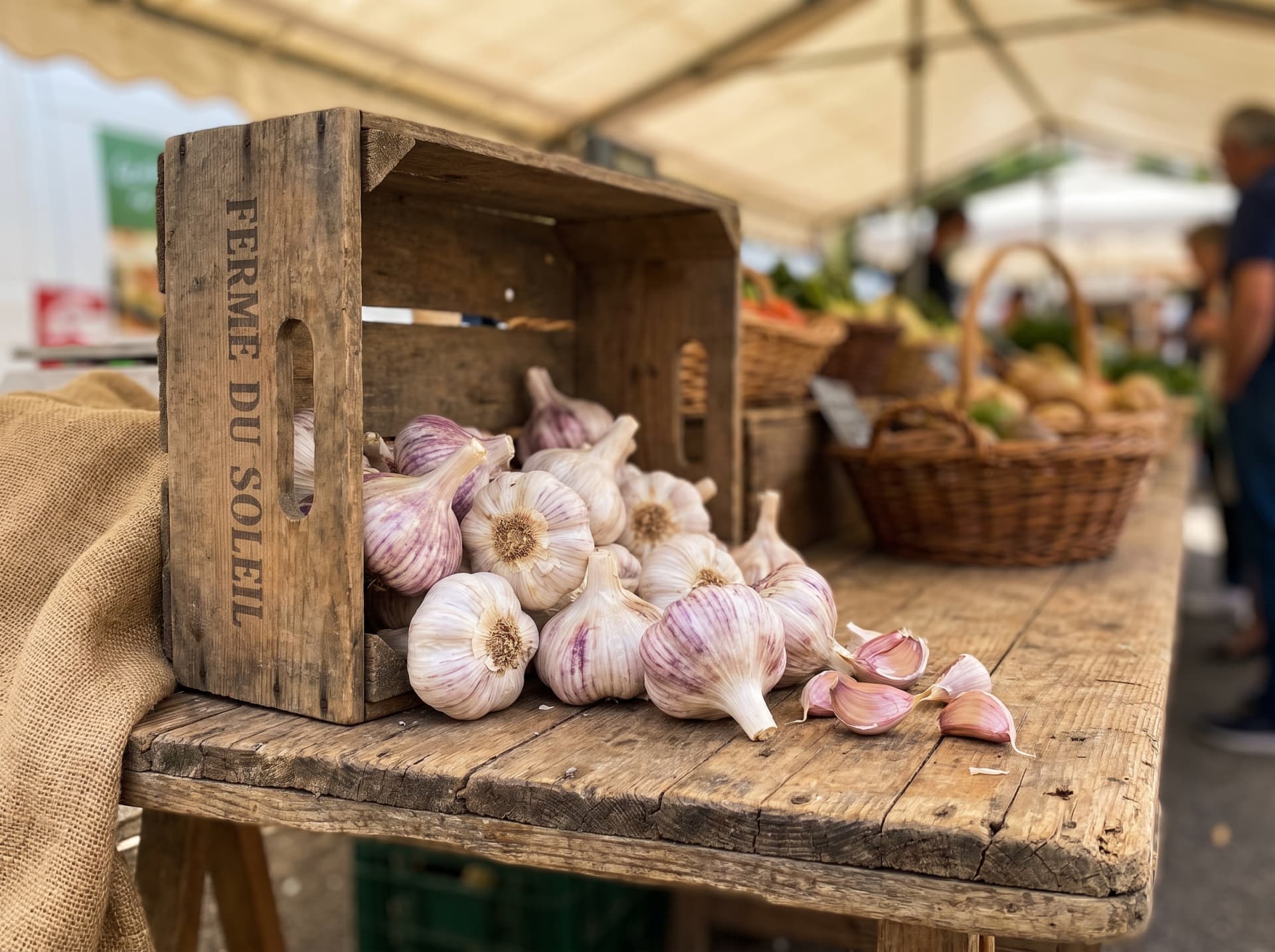 Raw and aged black garlic bulbs