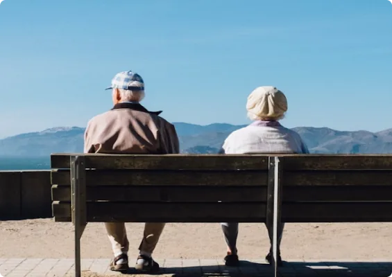 People experiencing natural age-related changes